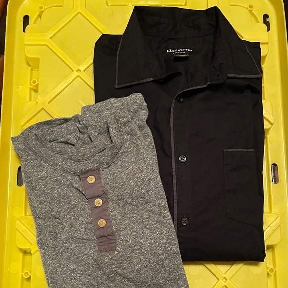 Claiborne Other - Long Sleeve Dress Shirt & T-shirt Bundle!